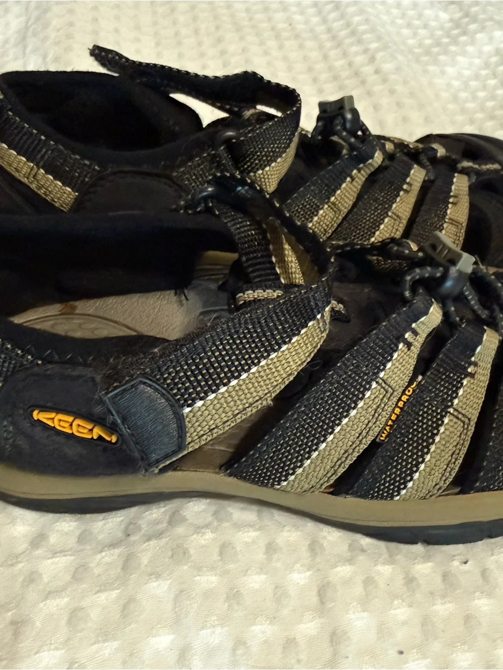 Keen Kids Newport Black and Tan Outdoor Sandals